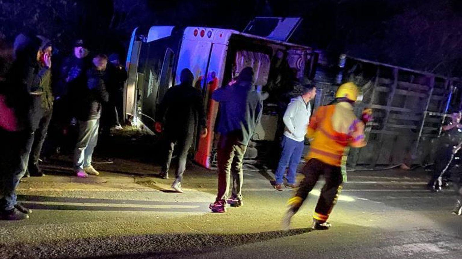 Dozens injured with some in hospital after double-decker bus with 71 on ...
