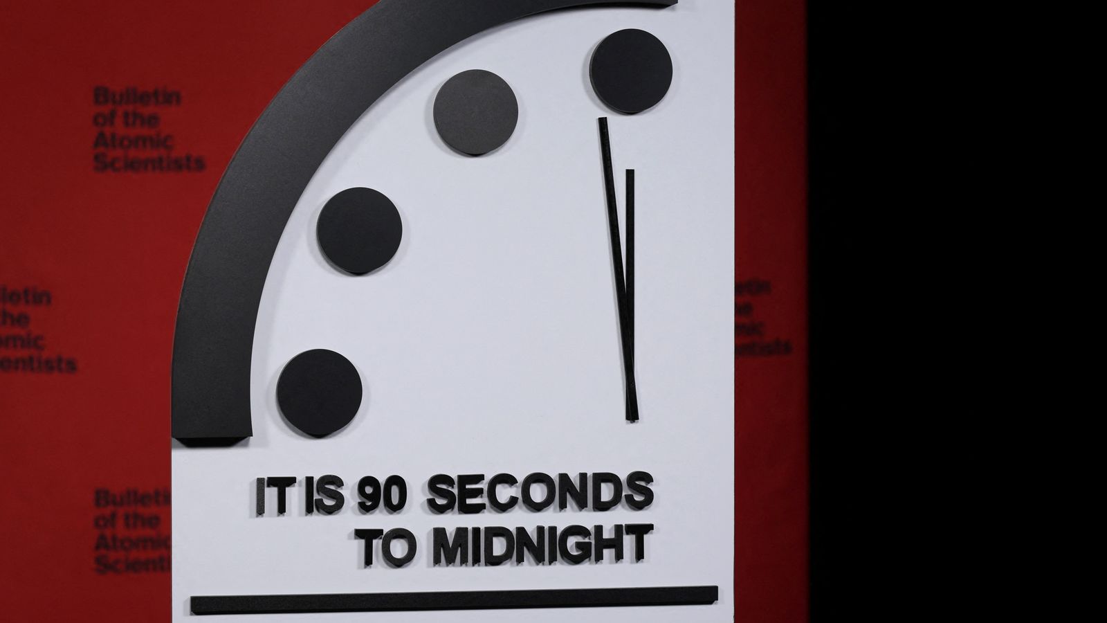 Doomsday Clock moves 10 seconds closer to midnight as Ukraine war rages