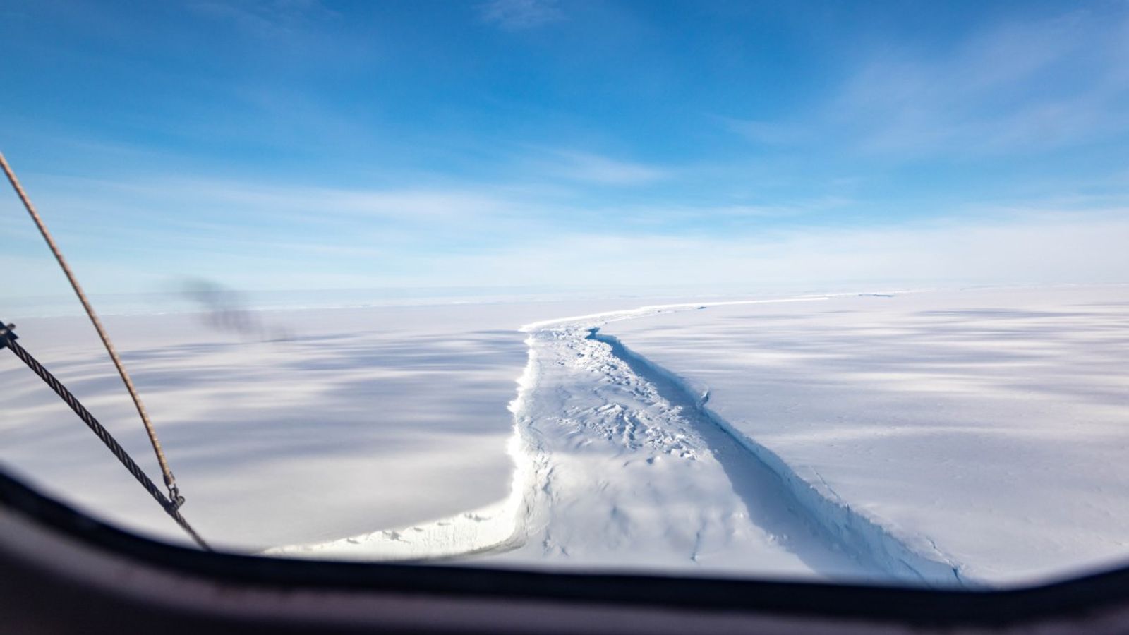 Brunt Ice Shelf A giant iceberg breaks off from the Antarctic Ice