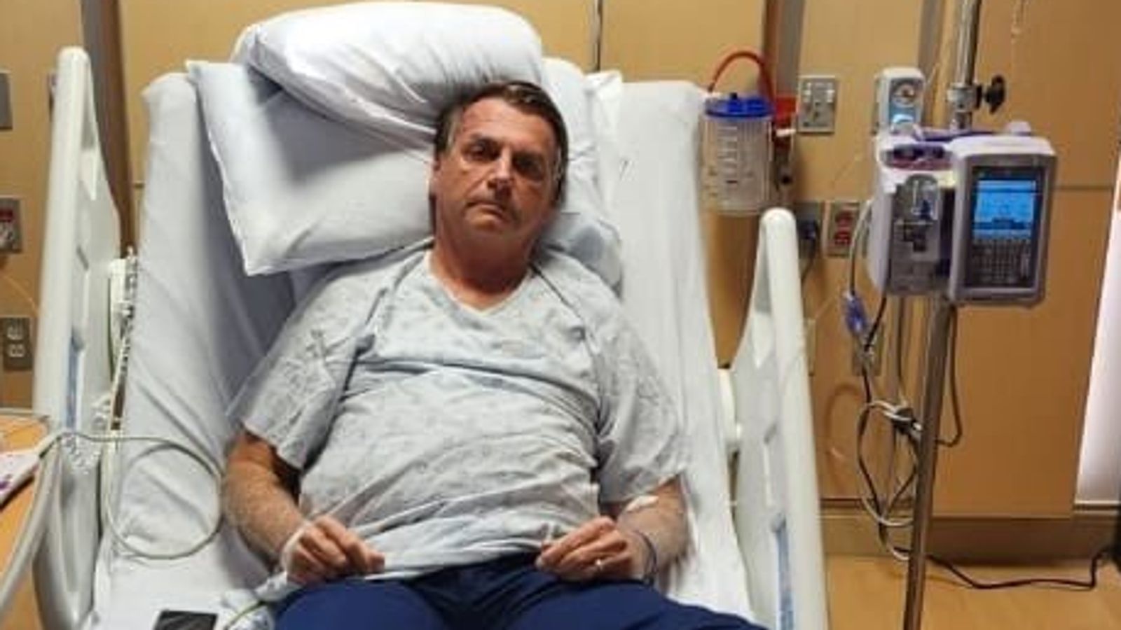 Jair Bolsonaro shares photo of himself in hospital after supporters storm Brazil's Congress