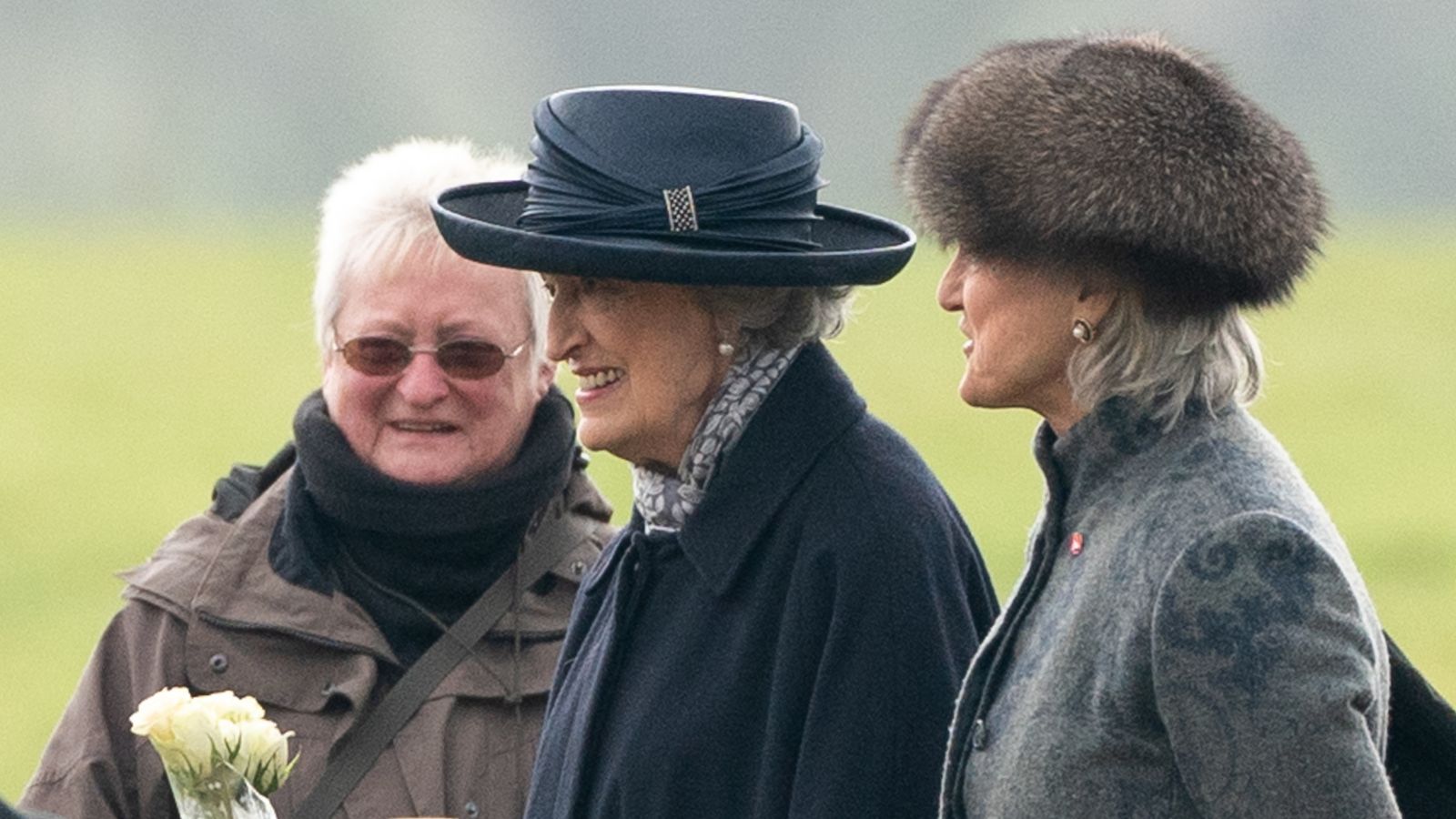 Lady Susan Hussey attends church with the King after resigning over 'racist remarks'