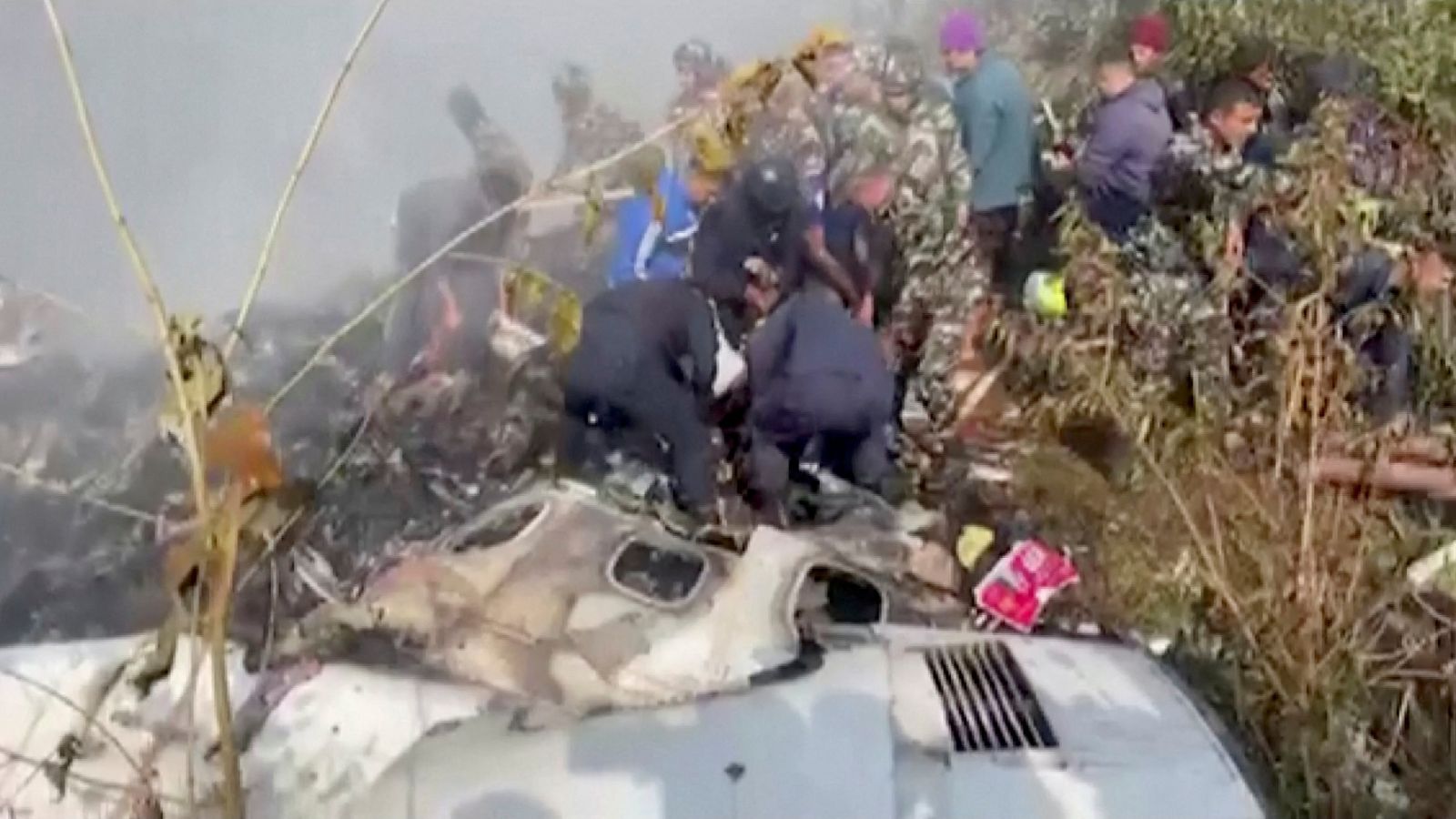 Plane carrying 72 people crashes in Nepal