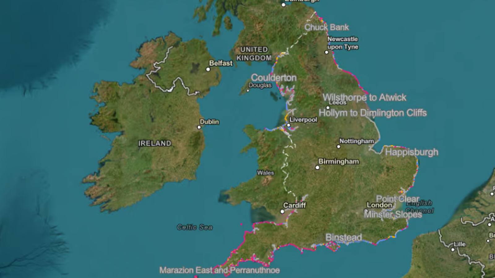 Campaigners reveal areas most at risk of homes falling into sea in ...