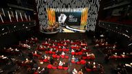 Guests attend the 46th Cesar Award ceremony on Friday, March 12, 2021 in Paris. (Bertrand Guay, Pool via AP)