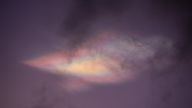 Nacreous clouds light up the Sky in Braemar yesterday evening around 5pm. Pic: Victoria Matthews