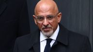 Nadhim Zahawi looks on outside the Conservative Party&#39;s headquarters in London, Britain January 23, 2023.