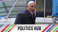 Nadhim Zahawi arrives at the Conservative Party head office in Westminster 