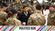Prime Minister Rishi Sunak talks with NATO troops at the Tapa military base, in Tapa, Estonia. Picture date: Monday December 19, 2022.