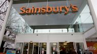 Sainsbury&#39;s withdraws poster over online backlash. Pic:AP