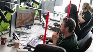 Staff working at the LAS emergency operations centre in Newham, east London, ahead of Wednesday's strike action by ambulance workers. Members of Unison and GMB unions will take strike action over pay and conditions that will affect non-life threatening calls. Picture date: Tuesday January 10, 2023.
