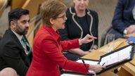 First Minister Nicola Sturgeon during First Minster&#39;s Questions, at the Scottish Parliament in Edinburgh. Picture date: Thursday January 19, 2023.