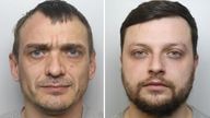 From left: Valdemaras Kasinskas and Andi Alushi. Pic: South Yorkshire Police