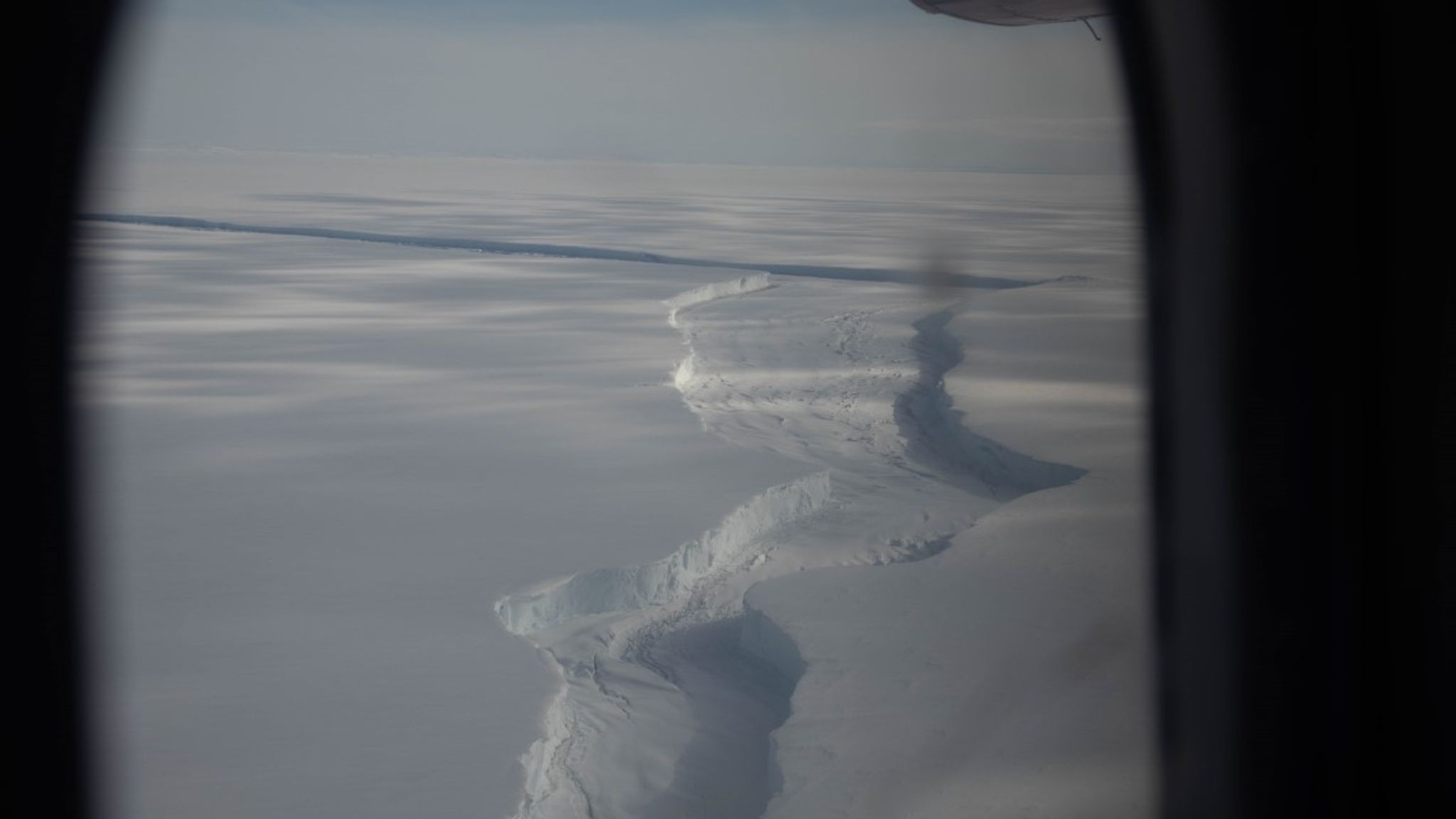 Brunt Ice Shelf A giant iceberg breaks off from the Antarctic Ice