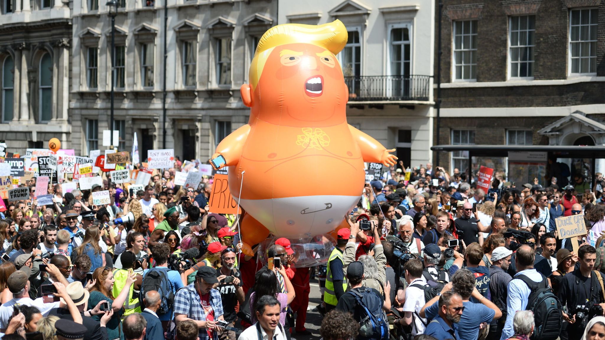 Donald Trump baby blimp re-inflated by London museum in an attempt to preserve it for years to come