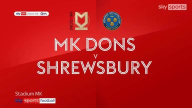 MK Dons 0-1 Shrewsbury