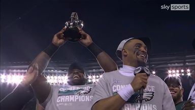 Eagles lift NFC Championship | Hurts: We've got one more game!