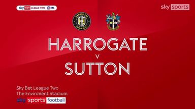 Harrogate 0-1 Sutton