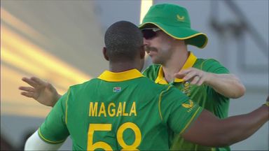 Magala makes the vital breakthrough with Malan wicket