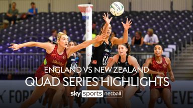 England 45-55 New Zealand | Netball Quad Series Highlights