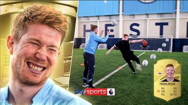 Kevin De Bruyne MASTERCLASS in shooting drills! | Building a FIFA Rating!
