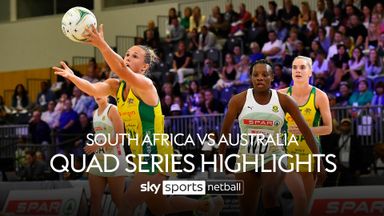 South Africa 48-65 Australia | Netball Quad Series Highlights