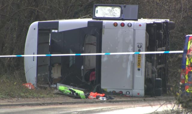 Dozens injured with some in hospital after double-decker bus with 71 on board overturns on A39 Quantock Road in Somerset - Vimarsana News