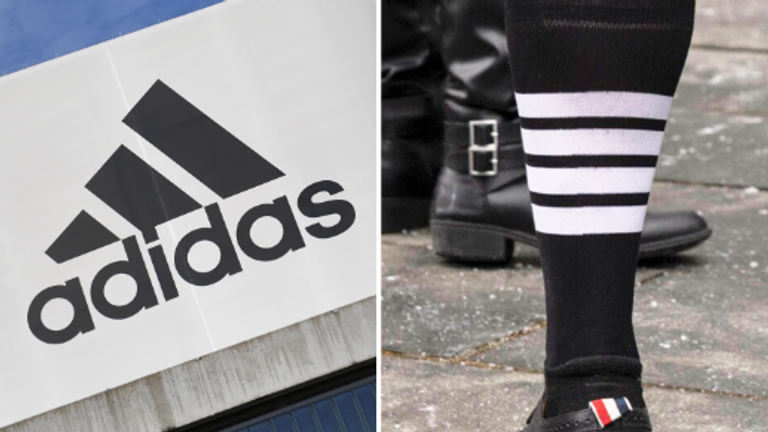 Egipto sinsonte Inconsciente Adidas loses court battle against fashion designer Thom Browne over stripe  design | World News | Sky News