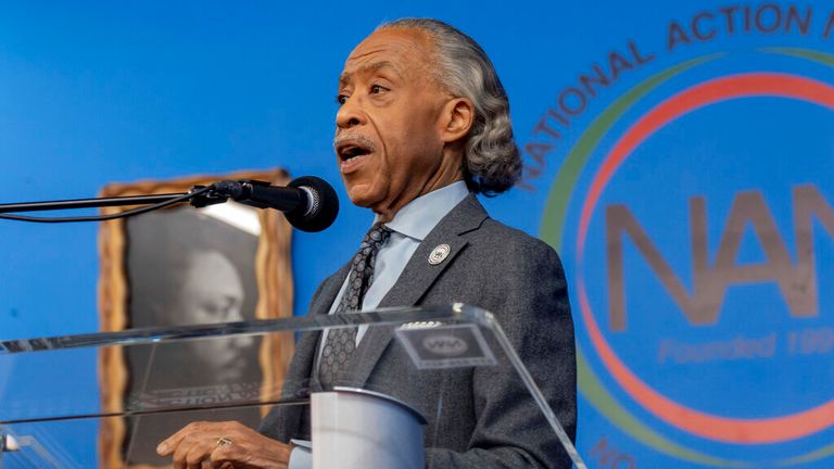 Martin Luther King Jr. Day event in Harlem. Featuring: Rev. Al Sharpton Where: New York, New York, United States When: 16 Jan 2023 Credit: TheNews2/Cover Images  (Cover Images via AP Images)