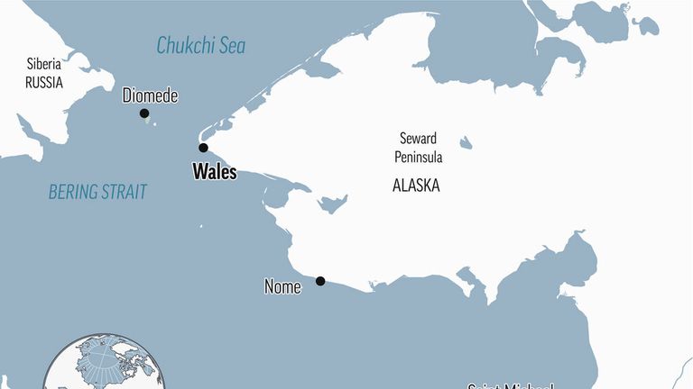 The fatal mauling took place in the town of Wales, Alaska


