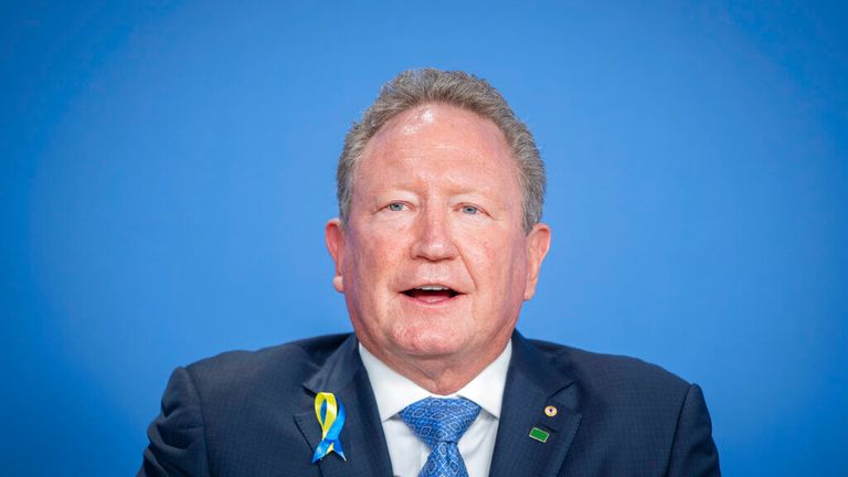 Andrew Forrest, founder of the Australian company Fortescue Future Industries. Photo by Michael Kappeler/picture-alliance/dpa/AP Images