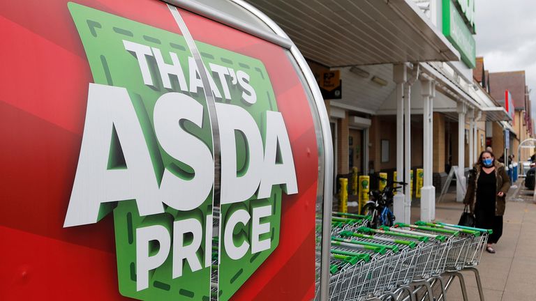 Asda is the UK&#39;s third-largest grocery chain by market share. Pic: AP