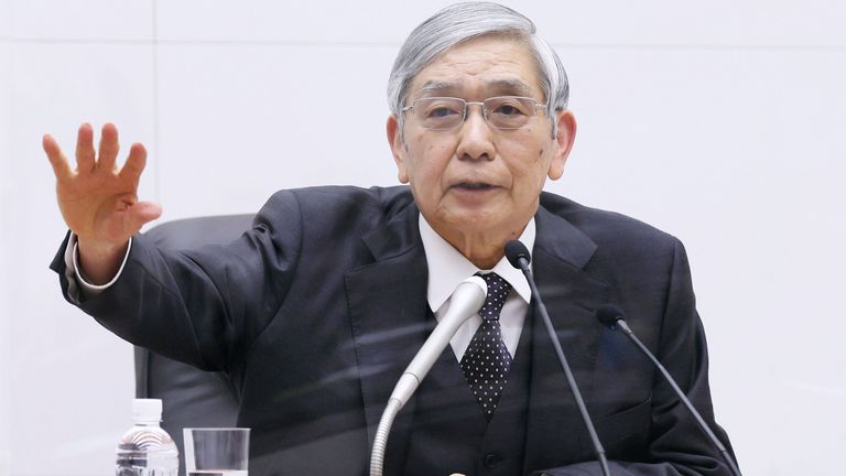 Japan's central bank governor is Haruhiko Kuroda