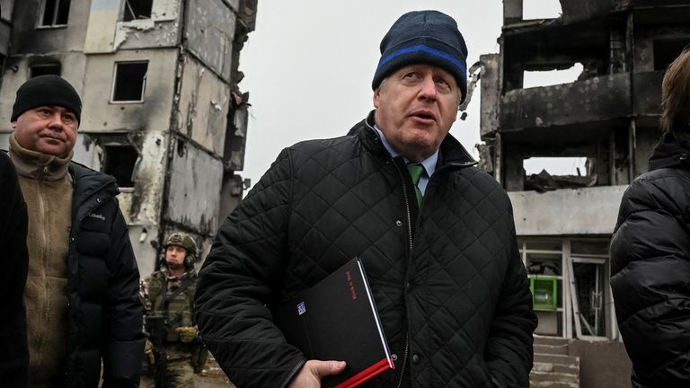 Boris Johnson Ukrayna'da 