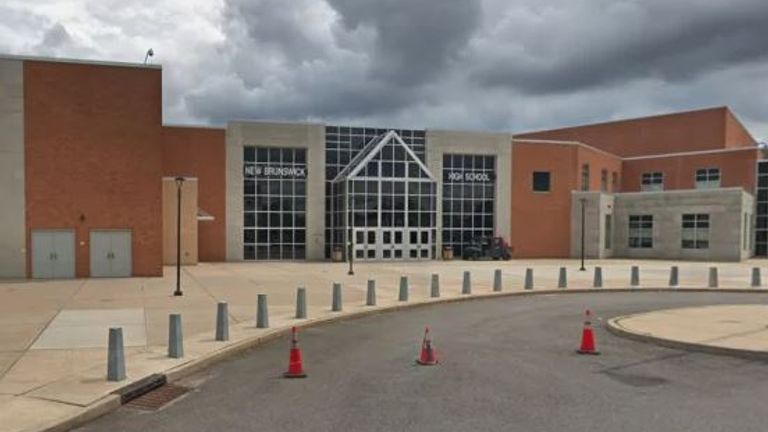 The woman attended New Brunswick High School for four days. Pic: Google Maps