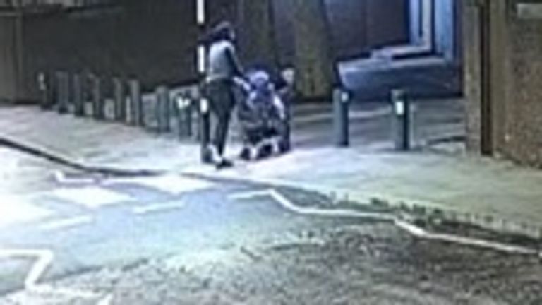 CCTV image dated 07/01/23 of Constance Marten entering Flower and Dean Walk near Brick Lane, east London