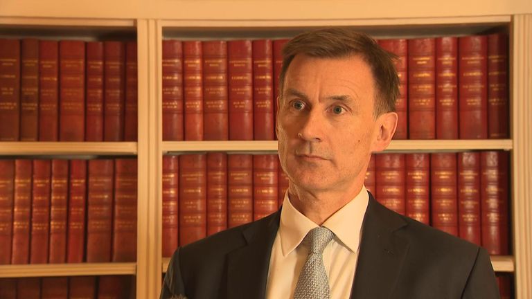 Chancellor Jeremy Hunt praised Sky News and Tortoise Media&#39;s Westminster Accounts investigation.