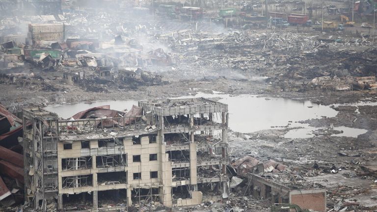 Binhai New Area in Tianjin, China, 2015. Pic: AP