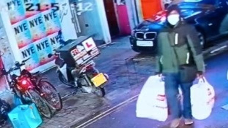 Officers working  trace Constance Marten and Mark Gordon  and their newborn baby, have established that they went into Argos on Whitechapel Road, E1, at 18:19hrs on Saturday, 7 January to buy camping gear.