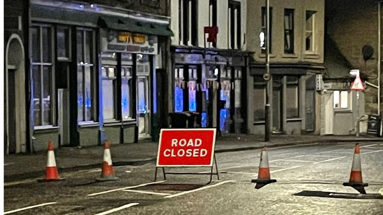 Emergency services at New County Hotel in Perth, Scotland. Pic: Elaine Blair