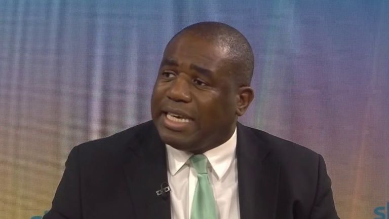 Shadow Foreign Secretary David Lammy