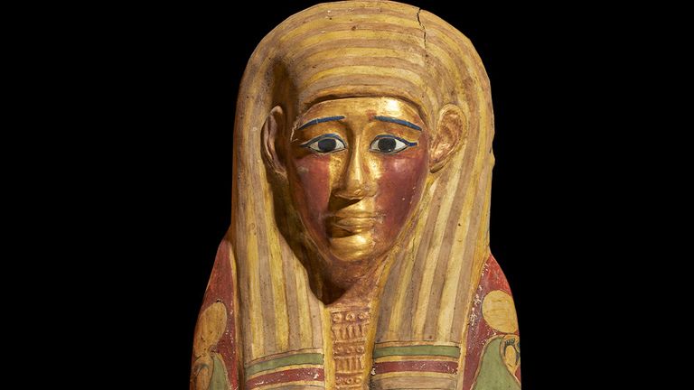 The mummy's coffin.  Photo: SN Saleem, SA Seddik, M el-Halwagy