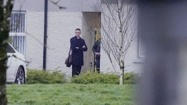 Enoch Burke arrives at Wilson's Hospital School in County Westmeath 