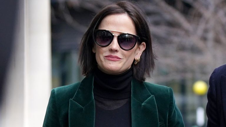 Eva Green arrives at the Rolls Building, London, for her High Court legal action over payment for a shuttered film project. The actress is suing production company White Lantern Films over the shuttered British film project A Patriot. Picture date: Monday January 30, 2023.

