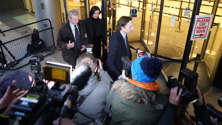 Eva Green outside the Rolls Building, London, during her High Court legal action over payment for a shuttered film project. The actress is suing production company White Lantern Films over the shuttered British film project A Patriot. Picture date: Monday January 30, 2023.

