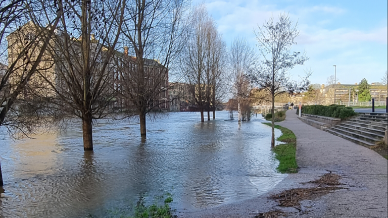 There is also flooding in parts of Bath. Pic:  Philip Matthewson