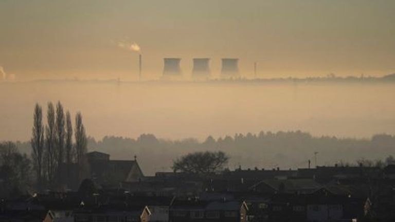 Cooling towers at Ferrybridge Power Station Ferrybridge are surrounded by fog in Ferrybridge, Yorkshire. Picture date: Tuesday January 18, 2022.