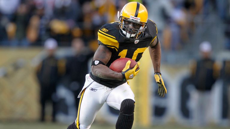 Pittsburgh Steelers wide receiver Santonio Holmes. Pic: AP 