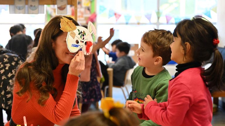 Catherine, Princess of Wales visits Foxcubs Nursery