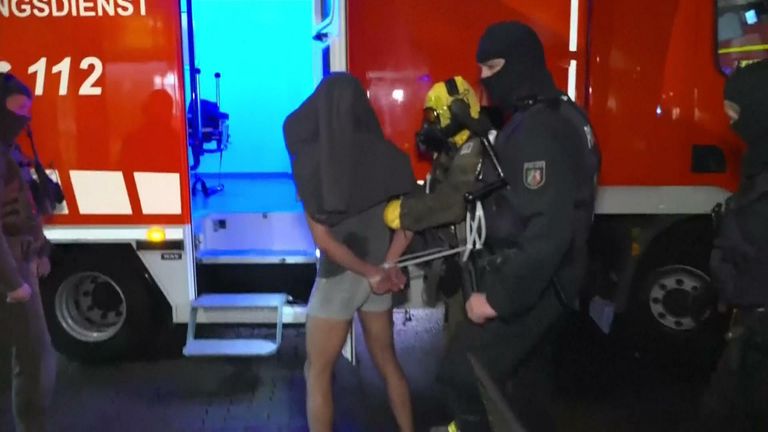 Police in Germany have arrested a man suspected of planning an attack with deadly chemicals, officials say.