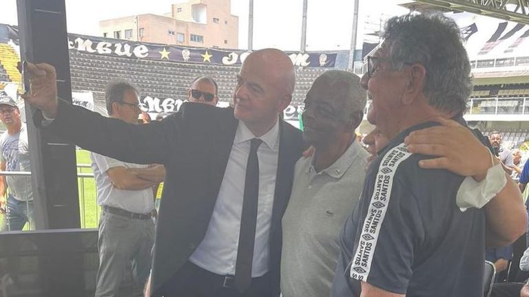 Gianni Infantino: FIFA boss 'dismayed' after coming under fire for taking  selfie near Pele's open coffin | World News | Sky News